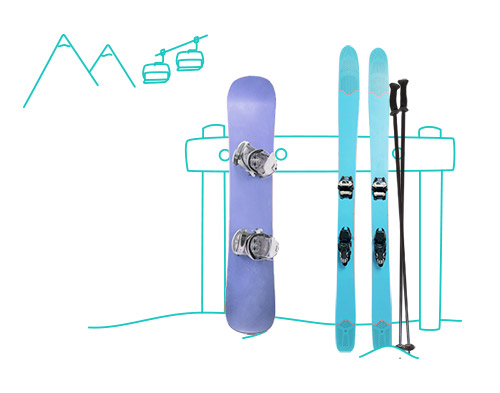 skis-mountain ship skis to the mountain